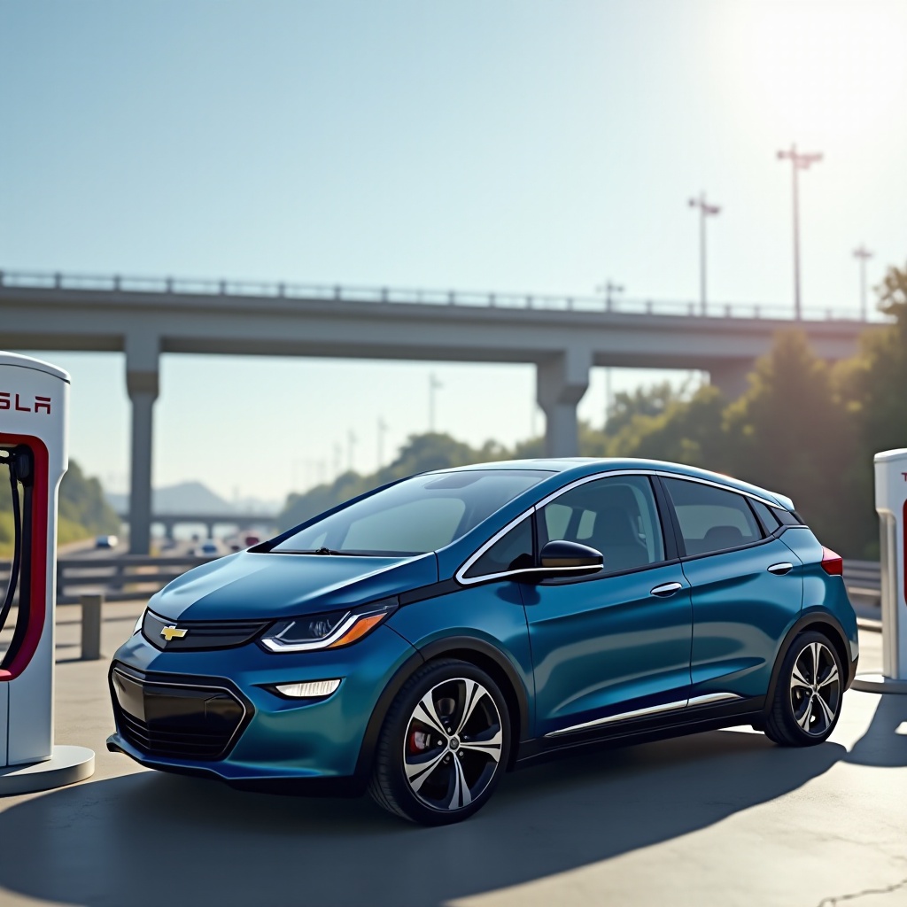 kan de chevy bolt de tesla supercharger gebruiken
