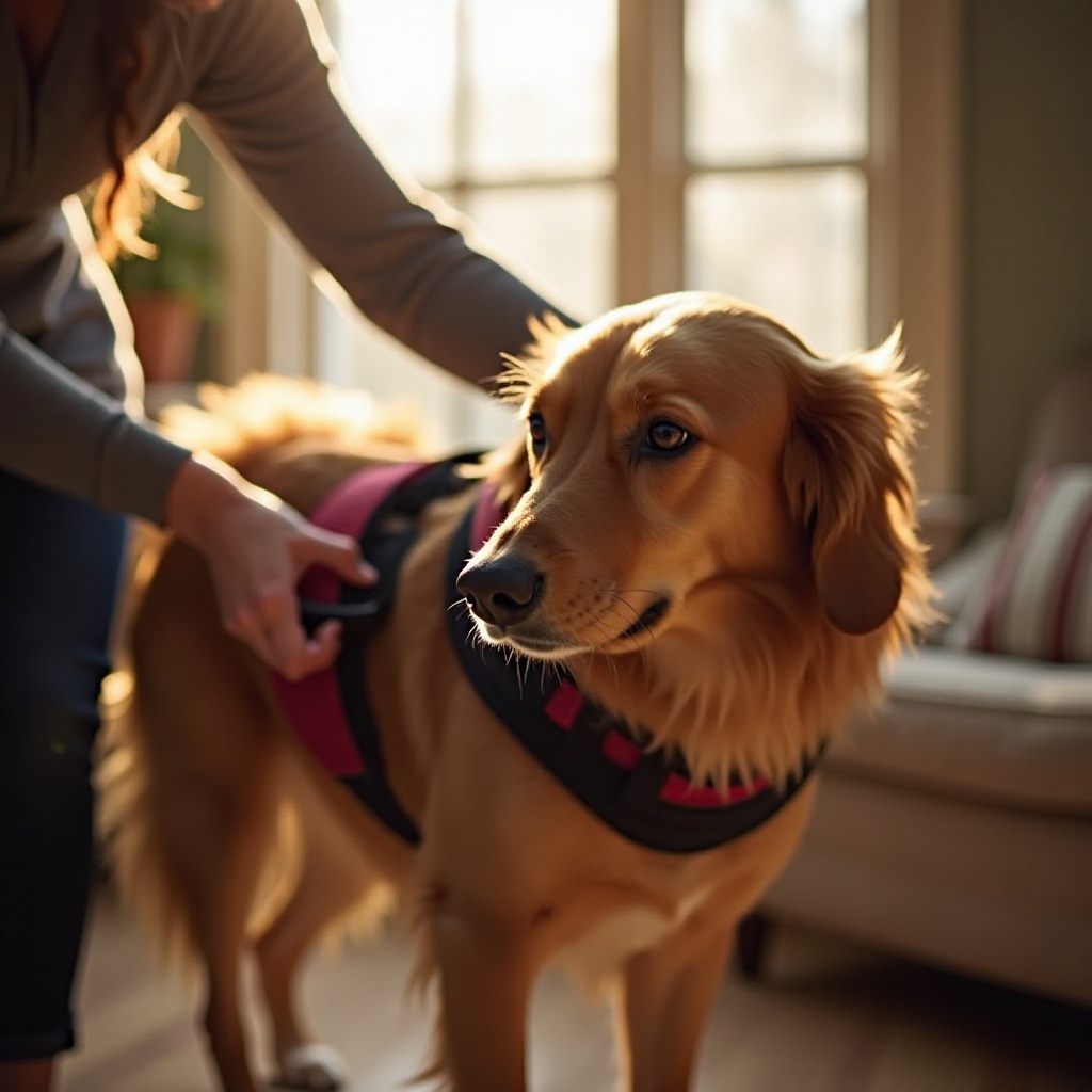 come mettere una pettorina per cani Kong