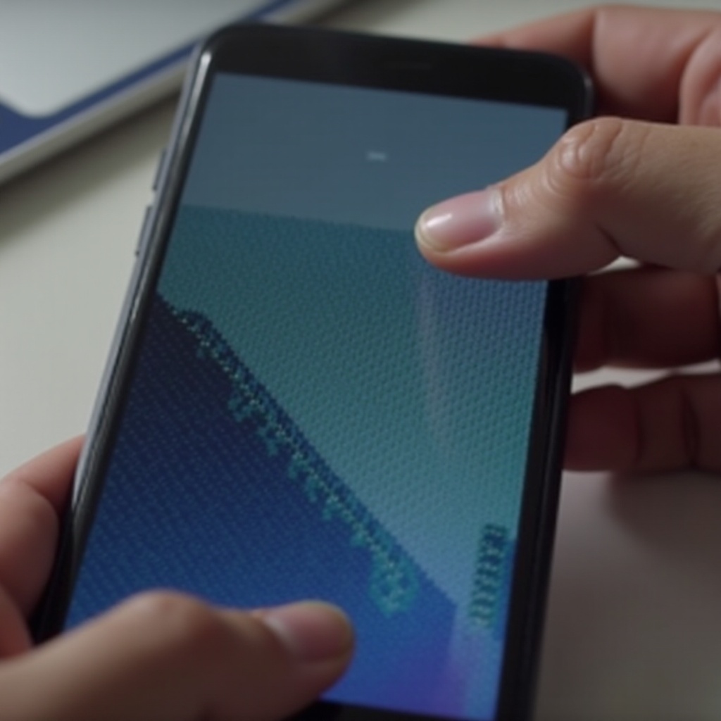 lignes verticales sur l'écran de l'iPhone