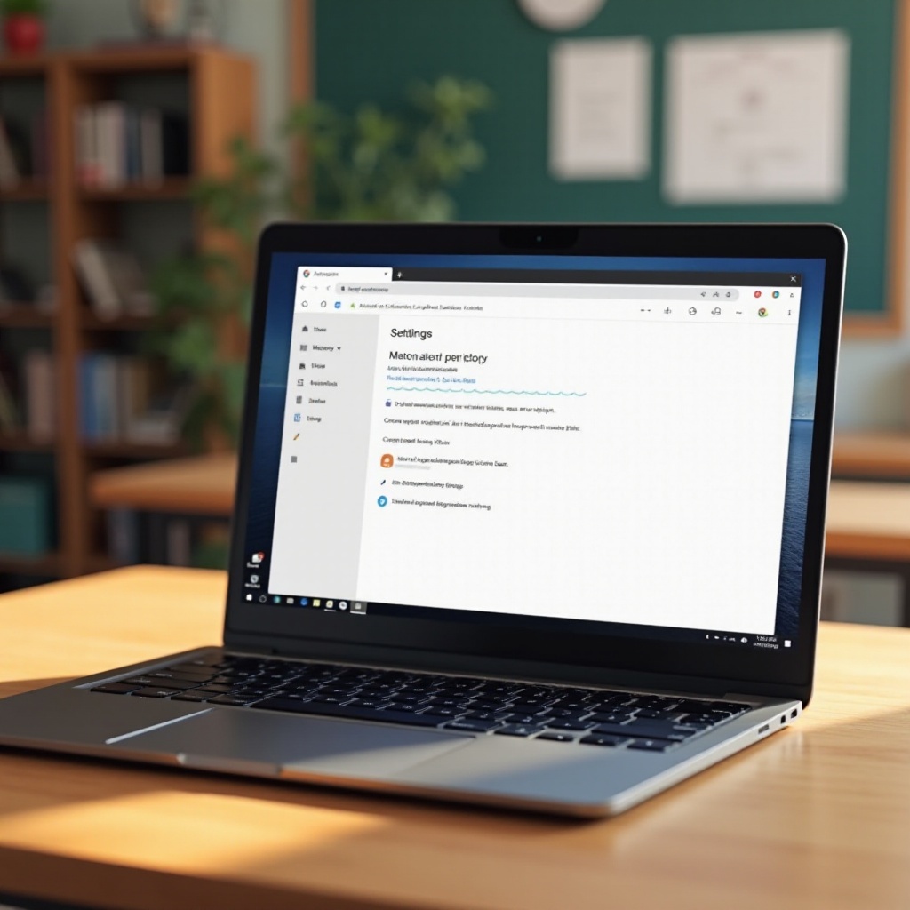 como remover o administrador escolar de um Chromebook