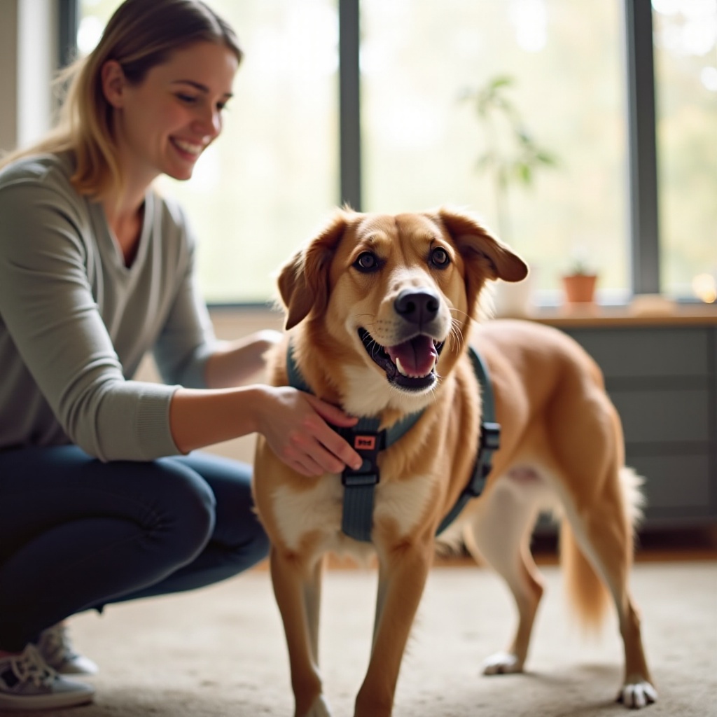 comment mettre un harnais pour chien Kong