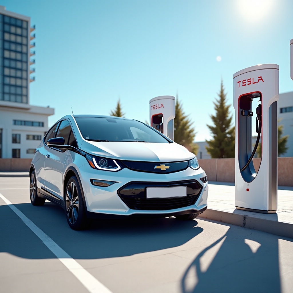 can chevy bolt use tesla supercharger