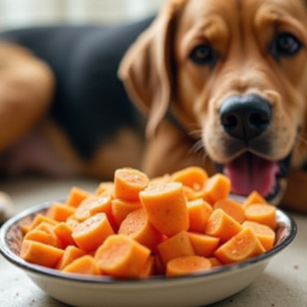 patata dolce per la diarrea nei cani