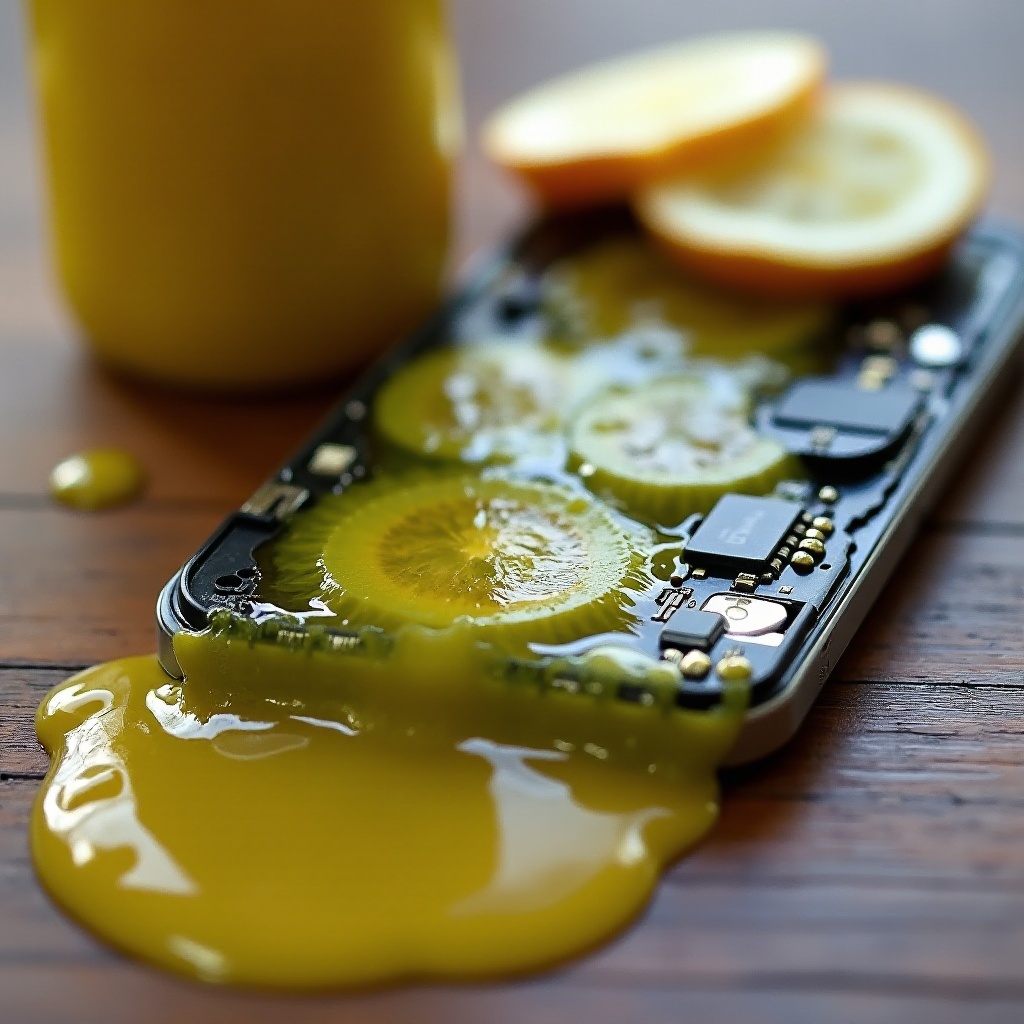 ¿qué tan mal estropearía tu teléfono el jugo de pepinillos?