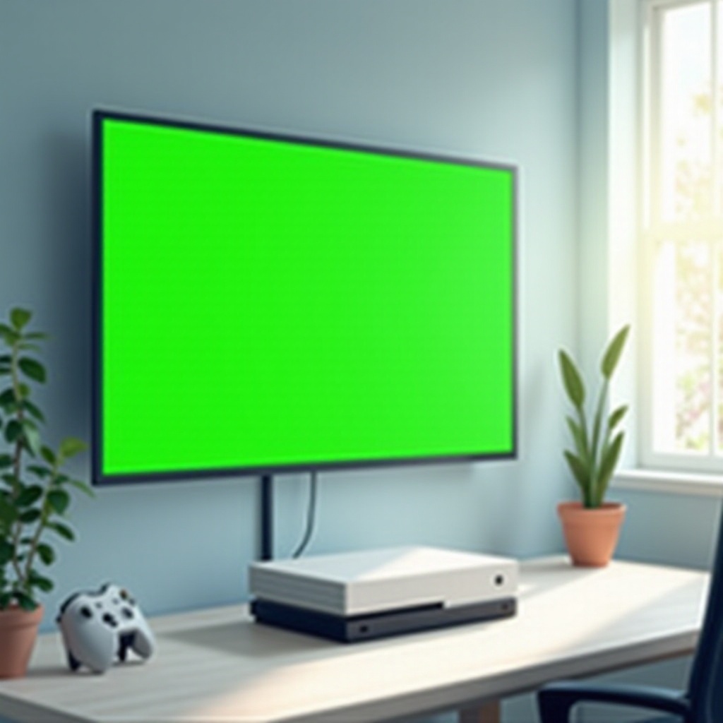 pantalla verde xbox one