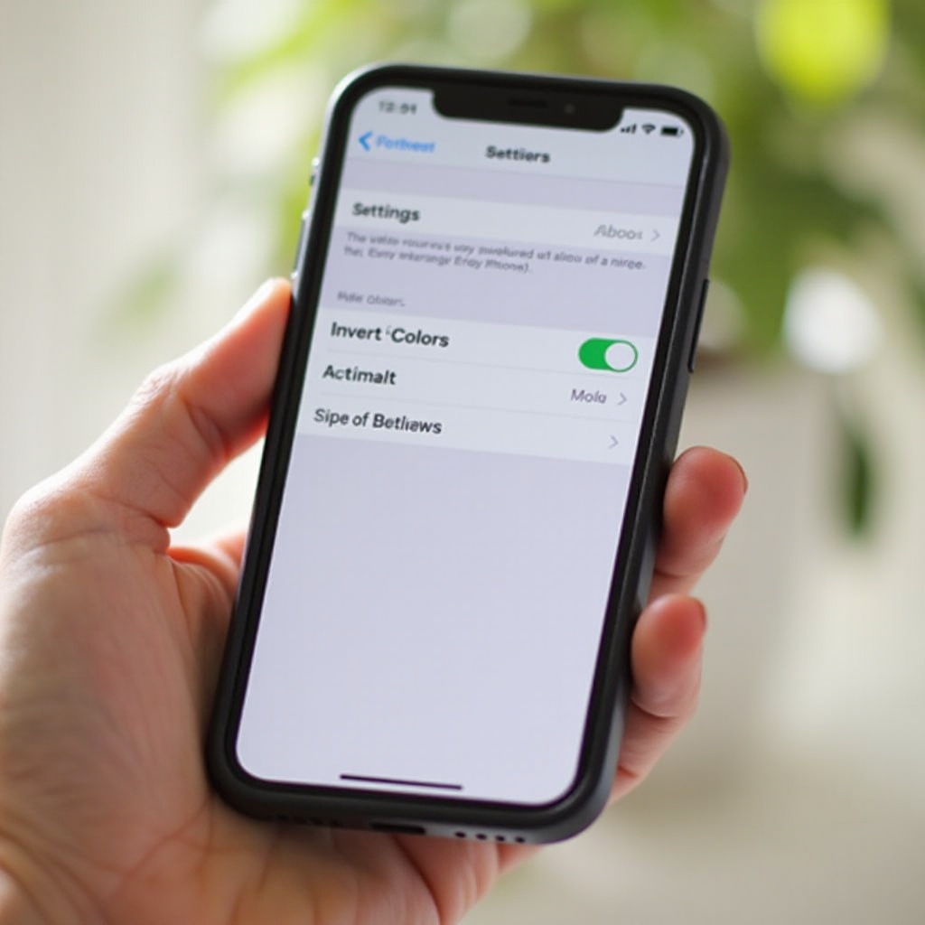 hoe omgekeerde kleuren op de iPhone uit te schakelen