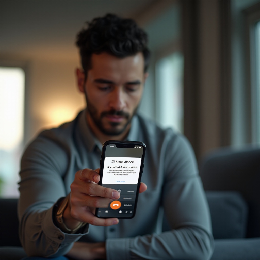 puhelimen SIM-tilan asetukset ilmoittavat, että mobiiliverkko on katkaistu