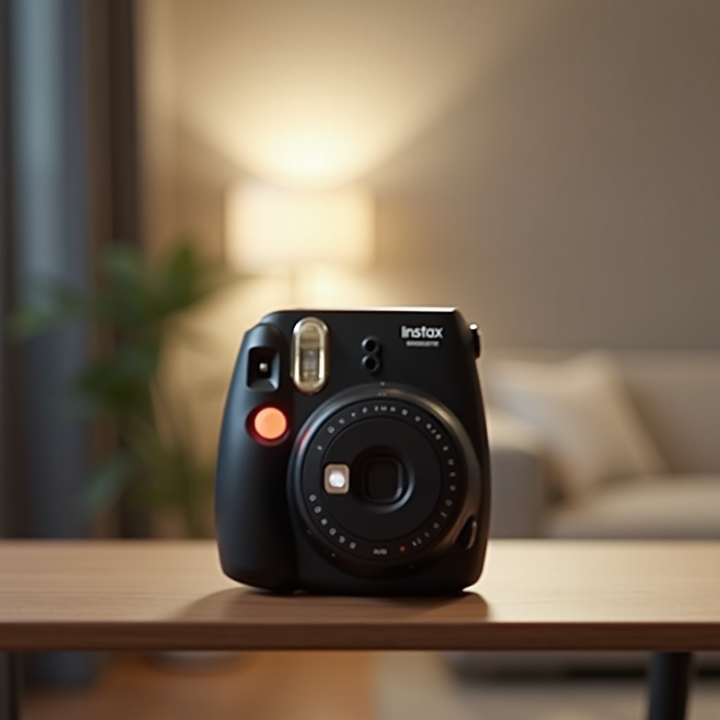 instax mini blinking orange light