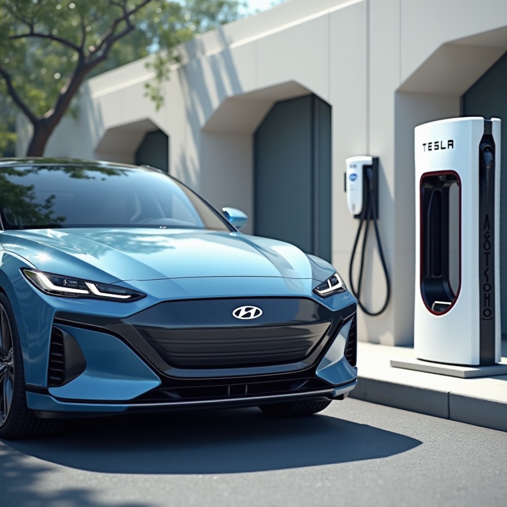 can hyundai use tesla chargers