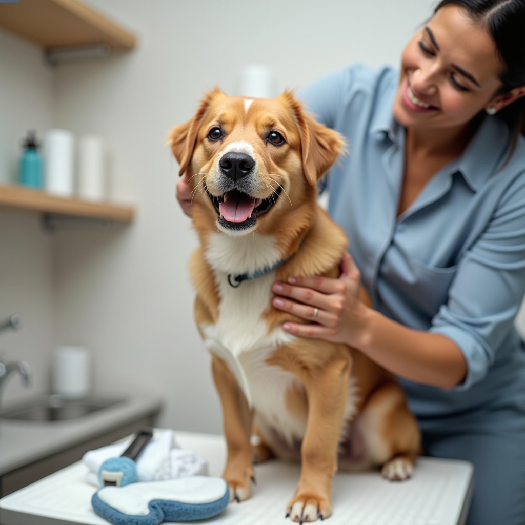toilettage des puces pour chiens