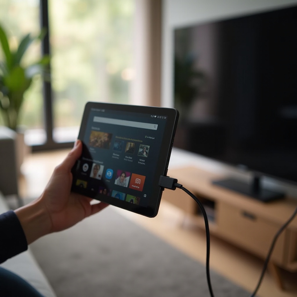 Fire-Tablet mit dem Fernseher verbinden