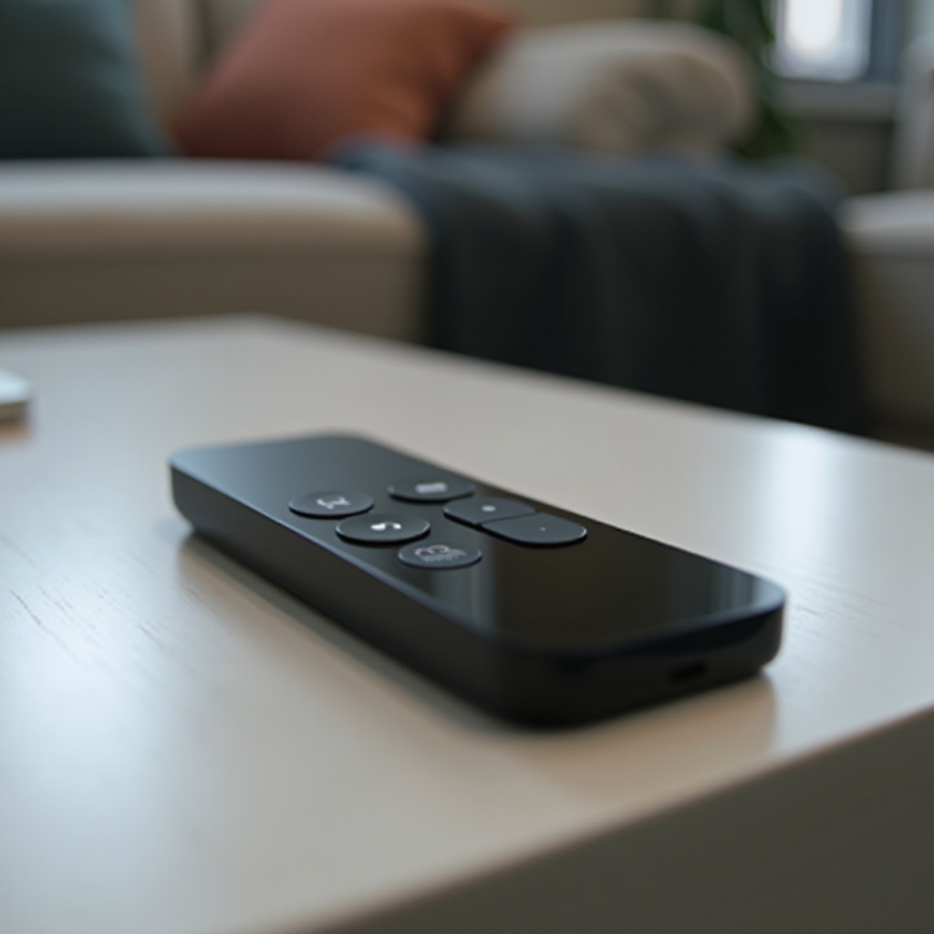 el botón de encendido del control remoto de Apple TV se cayó