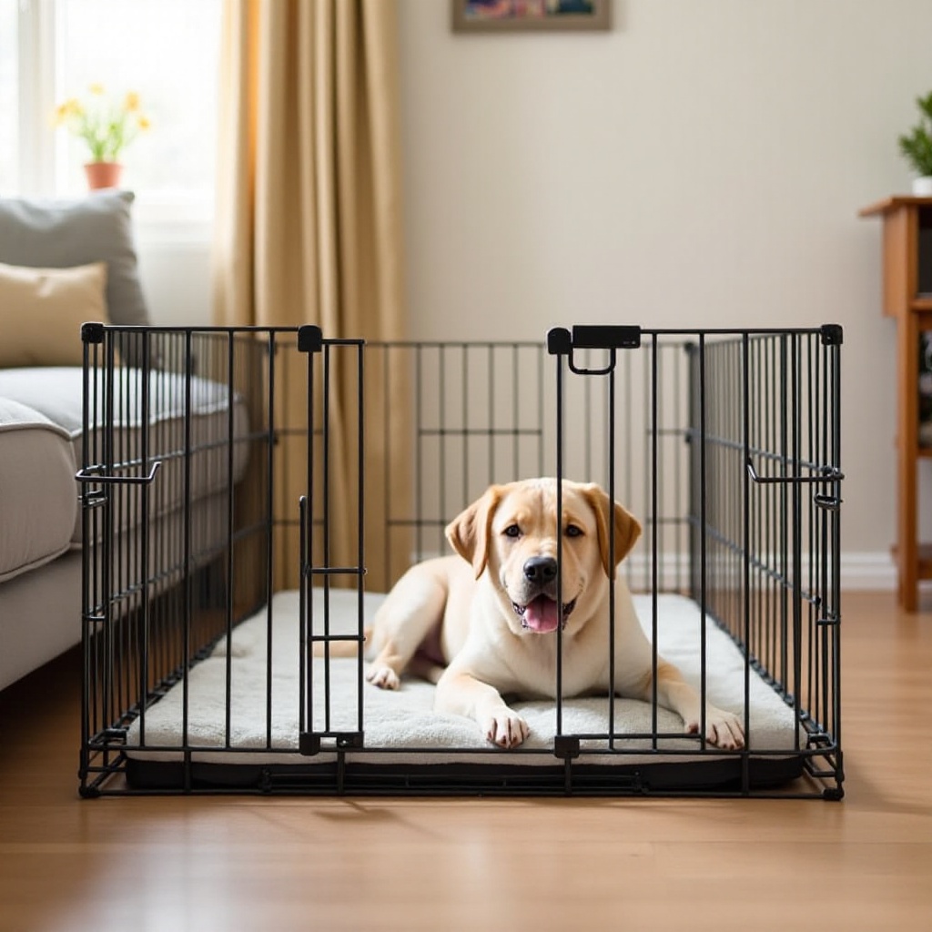 cage pour chien vs parc