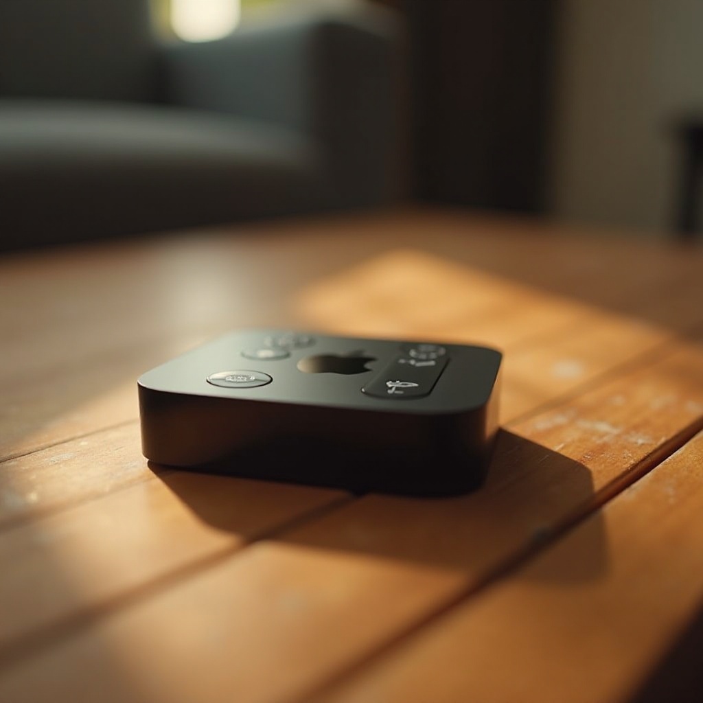o botão de ligar do controle remoto da Apple TV caiu